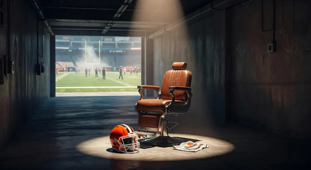 Cleveland Browns head coach Todd Monken misses NFL coaches group photo due to haircut