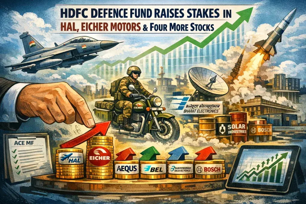 HDFC Defence Fund Raises Stakes in HAL, Eicher Motors, and Four More Stocks
