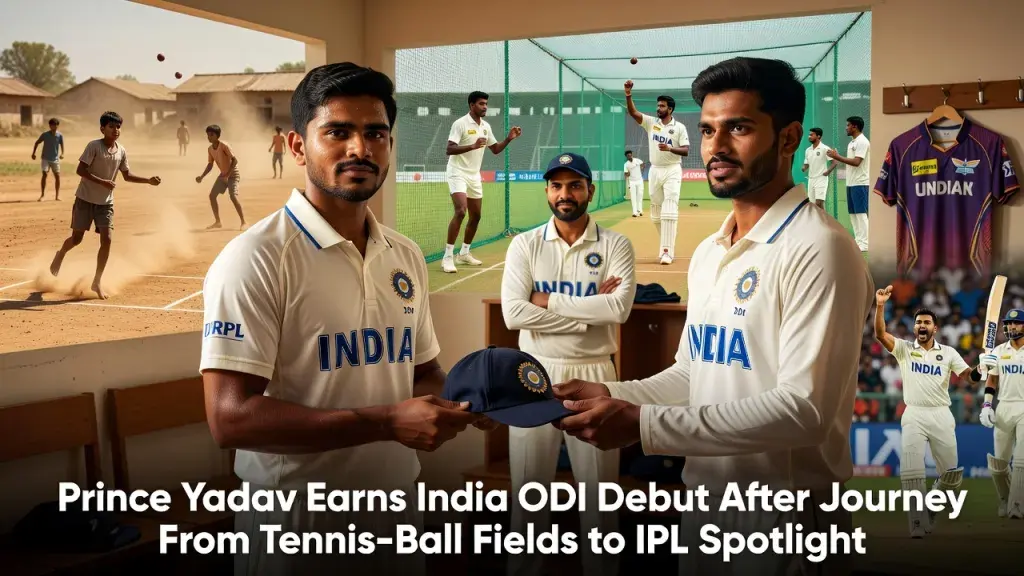 Prince Yadav Earns India ODI Debut After Journey From Tennis-Ball Fields to IPL Spotlight