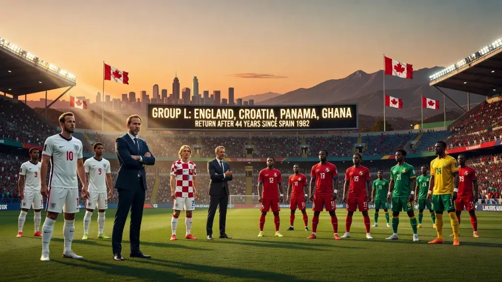 Group L Returns to the World Cup Stage After 44 Years With England Leading the Way